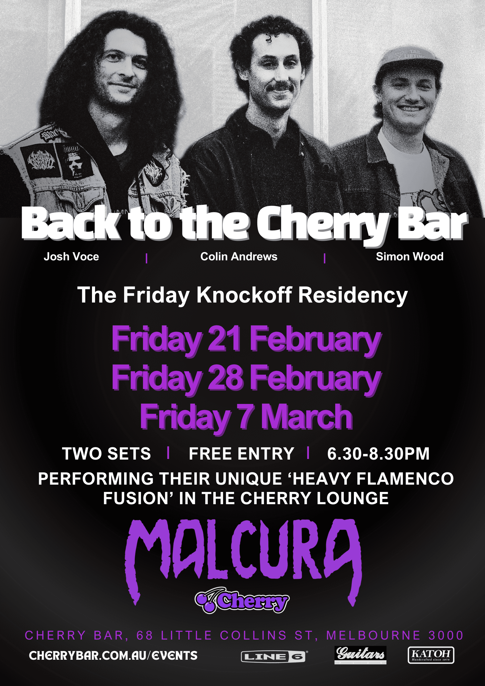 Malcura residency at Cherry Bar