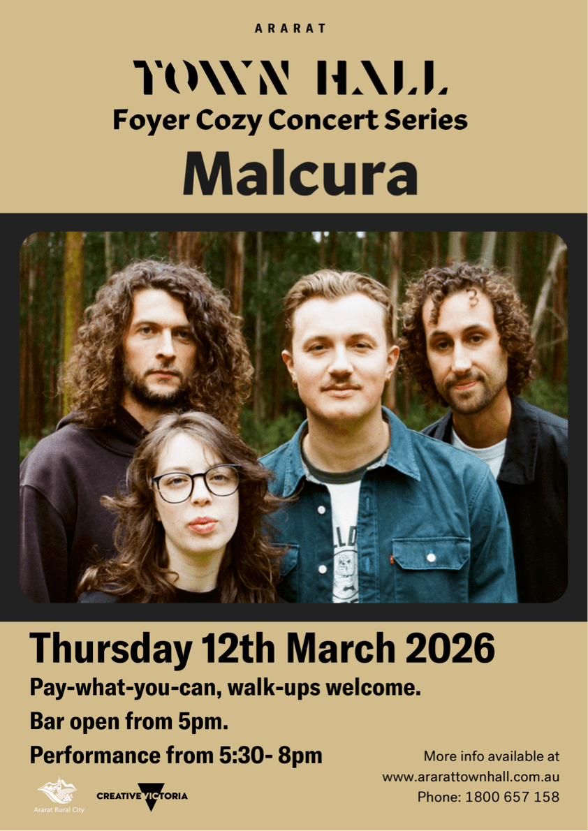 Malcura at Ararat Town Hall